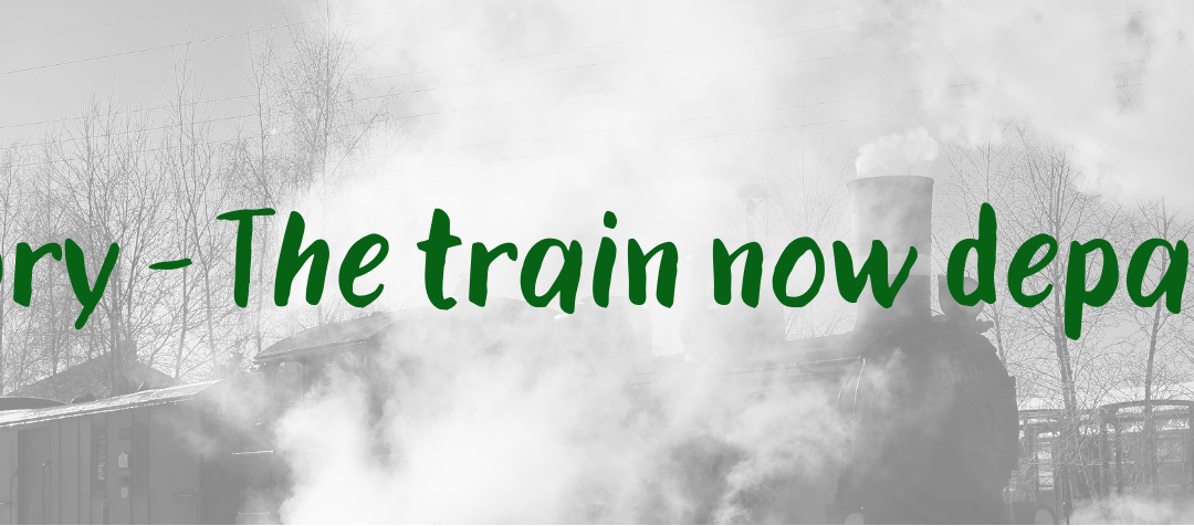 The train now departing